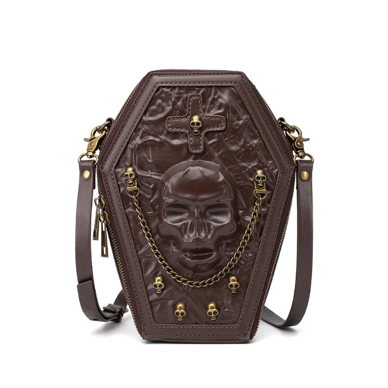 

Halloween box coffin bag dark niche chain crossbody shoulder bag