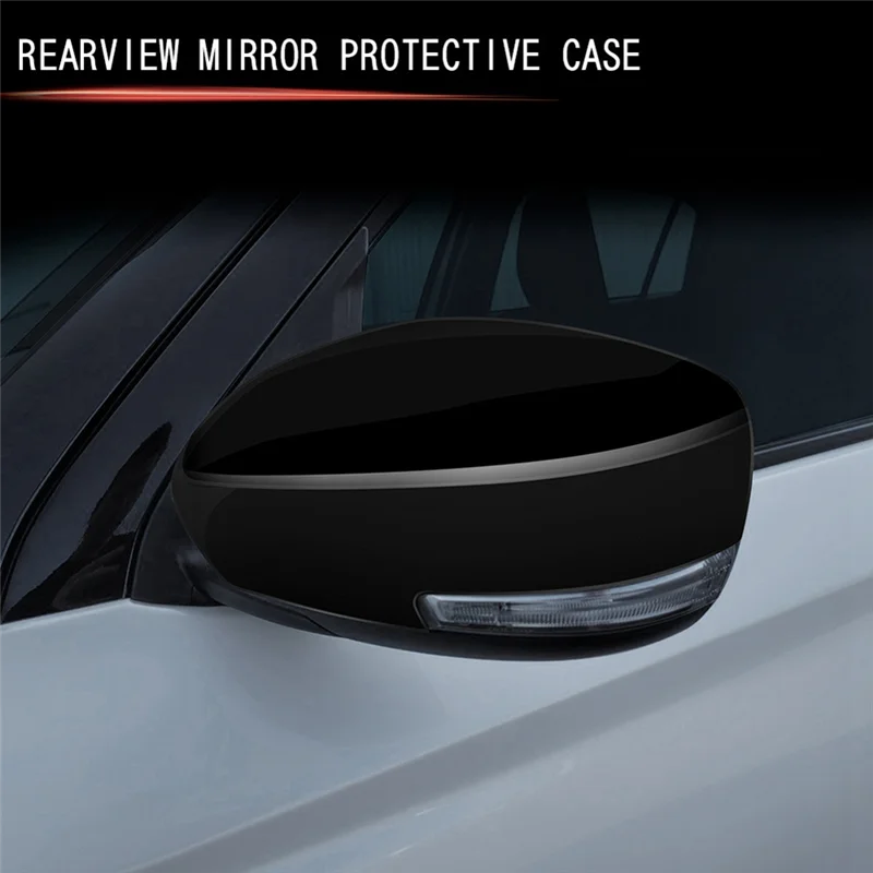 

Universall Car Rearview Mirror Cover Trim Sticker Side View Mirror Sticker Interior Accessories Forsuzuki Swift 2024 Glossy Blac