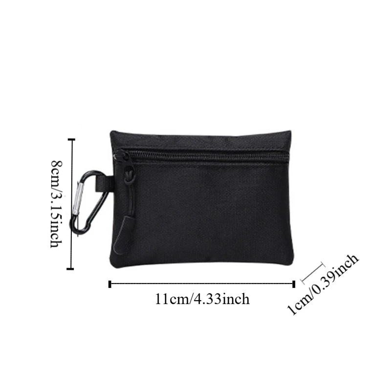 Monedero de tela de buey de estilo coreano Simple, billetera de Color sólido, bolsa de artículos pequeños, bolsa de tarjetas con cremallera, bolsa de almacenamiento de tarjetas de viaje