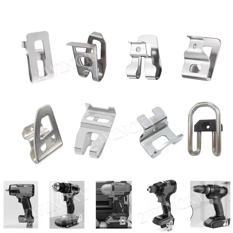 

Electric Drill Belt Clip Hooks for Ryobi Makita Dewal Bosch Worx Craftsman Ridgid Milwaukee，Power Tools Belt Hook Waist Buckle