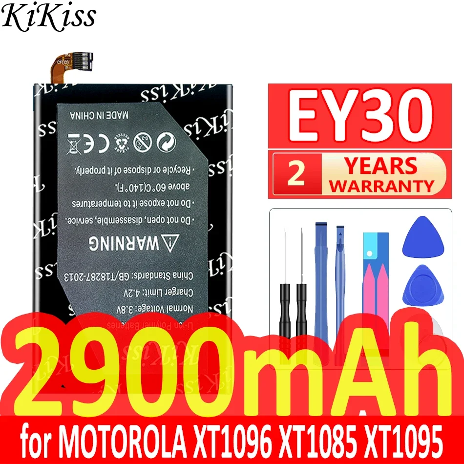 

Мощный аккумулятор KiKiss емкостью 2900 мАч EY30 для MOTOROLA MOTO X 2nd XT1096 XT1085 XT1095 XT1097 XT1093 Bateria