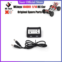 WLtoys 144001 1/14 RC Car Original Spare Parts 144001 12428 124019 12401 Universal 7.4V One-charge Two-charger Accessories