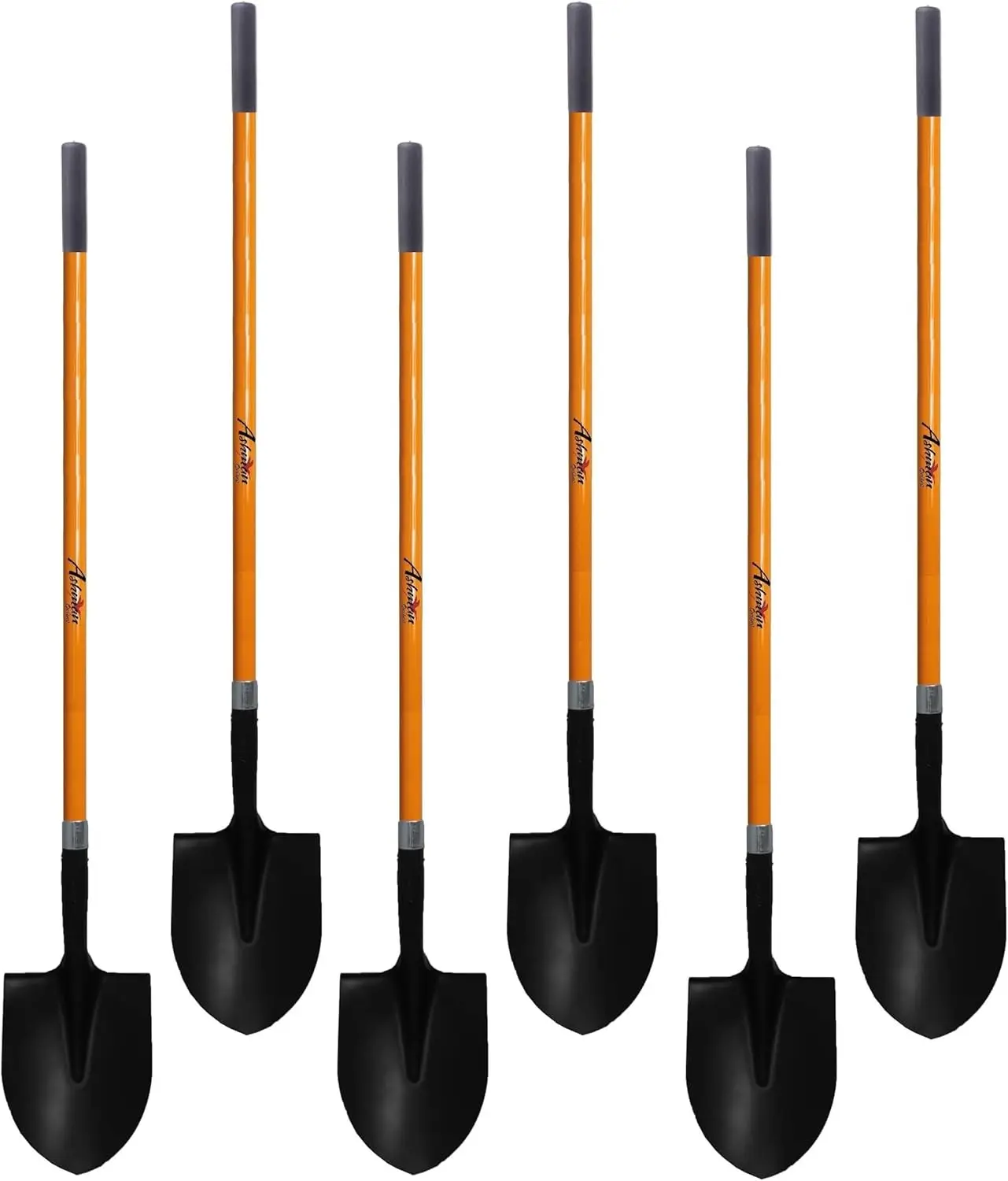 HeavyDuty Digging Shovel (6 Pack) 47-Inch Lond Handle with Trenching Blade and durable Handle - Ideal for Garden, Landscaping