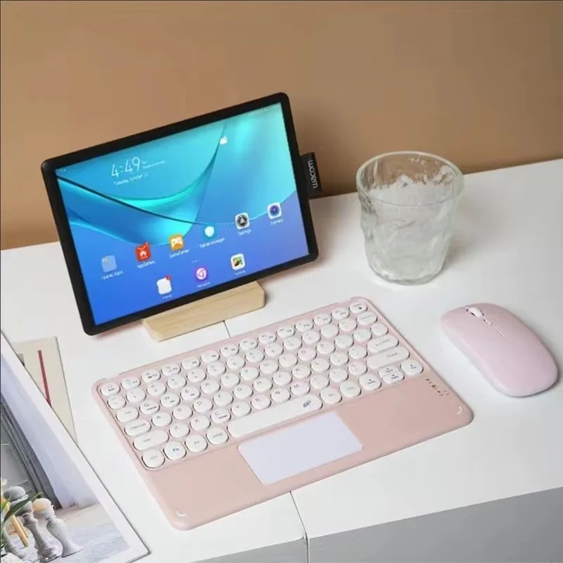 

2025 Bluetooth Keyboard 10 Inch For iPad Air Pro For Phone Tablet Laptop Universal Wireless Rechargeable Keyboard For Learning