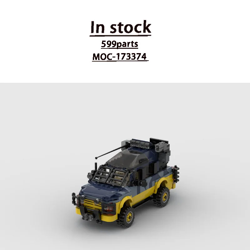 

MOC-173374 New Urban 4X4 Touring Racing Car Building Block Model 599 Parts MOC Boys Children's Birthday Building Block Toy Gift