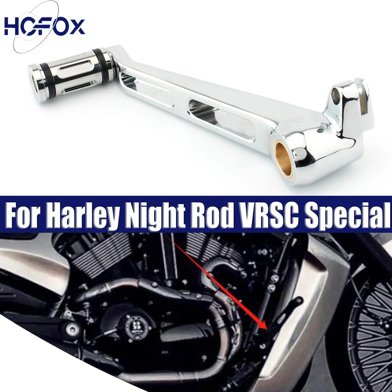 

For Harley Night Rod VRSC Special 2007-2017 Motorcycle Brake Arm Lever Peda Aluminum