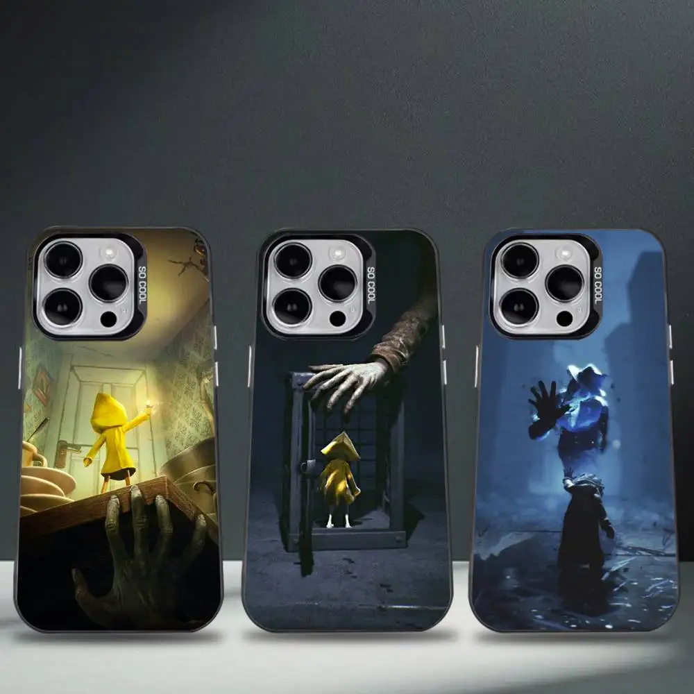 

Little N-Nightmares Phone Case For iPhone 16,15,14,13,12,11,8,7,Pro,Max,Plus,Mini,XS,SE Anti Fall Black Matte Hard