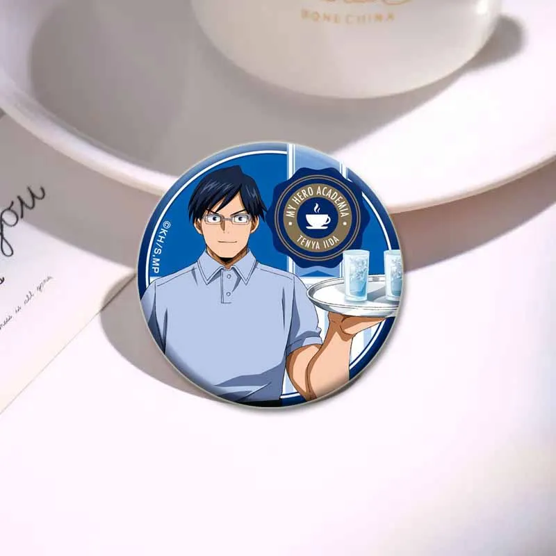 Anime Character All Might Midoriya Izuku Todoroki Shoto Bakugou Katsuki Cute Cartoon Badge Handmade Tinplate Brooches Gifts