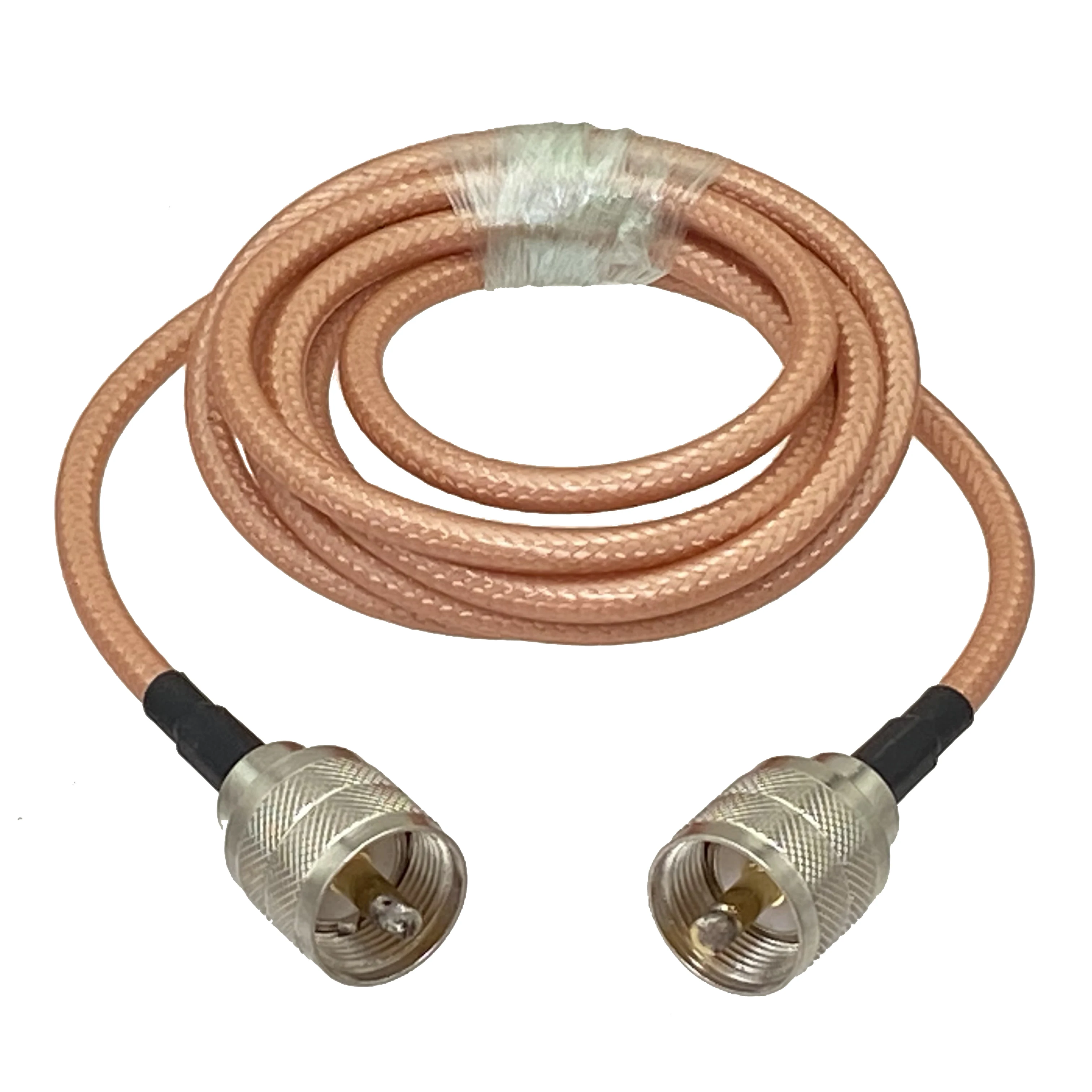 RG142 UHF PL259 Male Plug to PL259 Male Plug Crimp Connector RF Pigtail Coax Jumper Cable Wire terminals 6inch~10FT