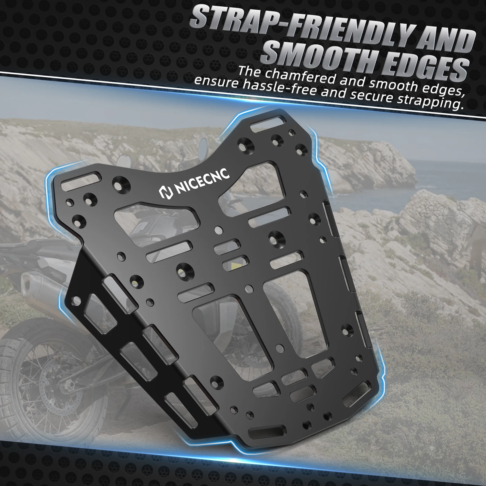 ل 2022-2024 Husqvarna Norden 901 رف أمتعة Reckless أكياس الربط قوس ل Husq Norden 901 حافظة علوية جبل قوس