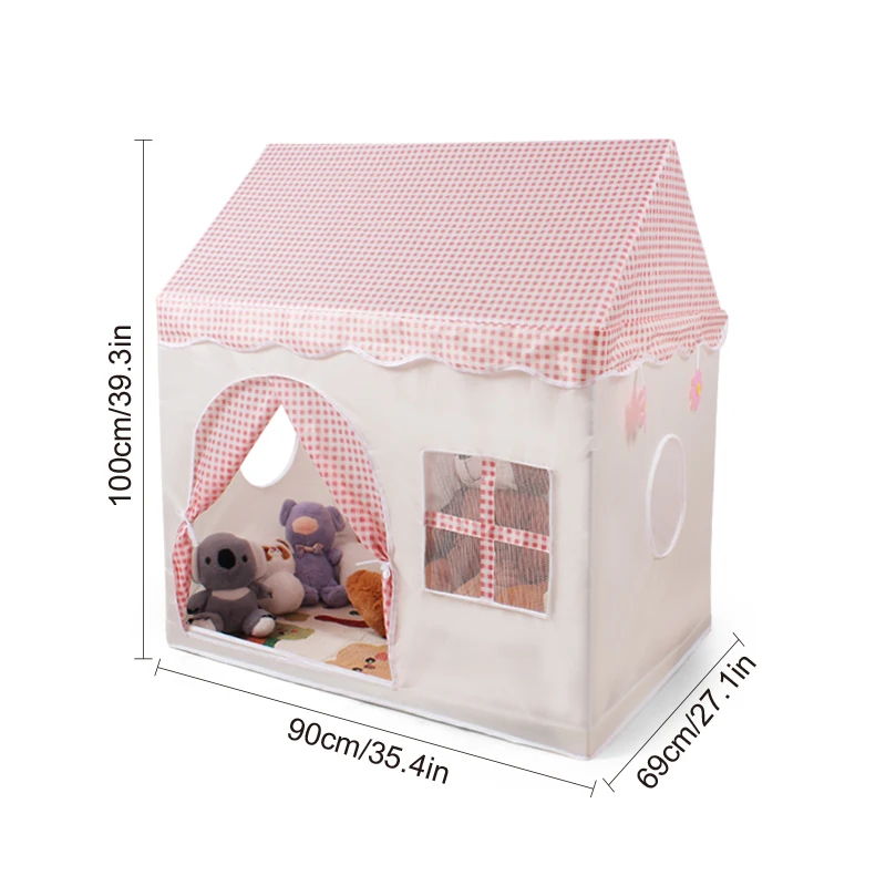 [الترفيه والترفيه] قلعة ألعاب كبيرة للأطفال، مسرح وردي بتصميم زهور، خيمة لعب تظاهرية للأطفال، قاعدة سرية للأطفال وخيمة نوم، مسرح لعبة الشاطئ الخارجية، هدايا العيد للكريسماس والهالوين، بدون ملحقات