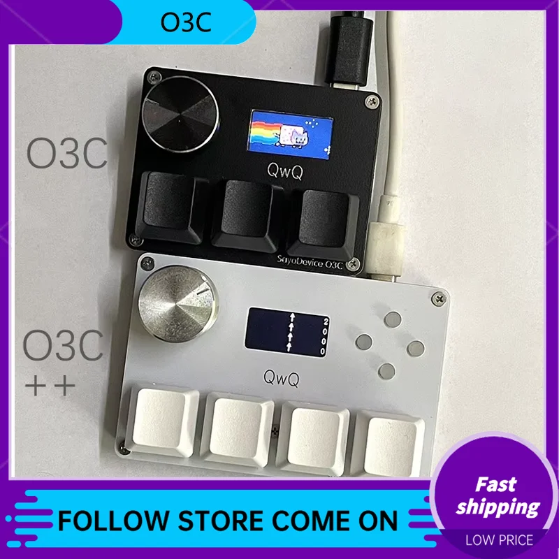 O3c Gateron Ks-20 Numeric Keypad Trigger Magnetic Switches Sayo Device Rapid Keyboard With Knob Screen Copy Paste Customized