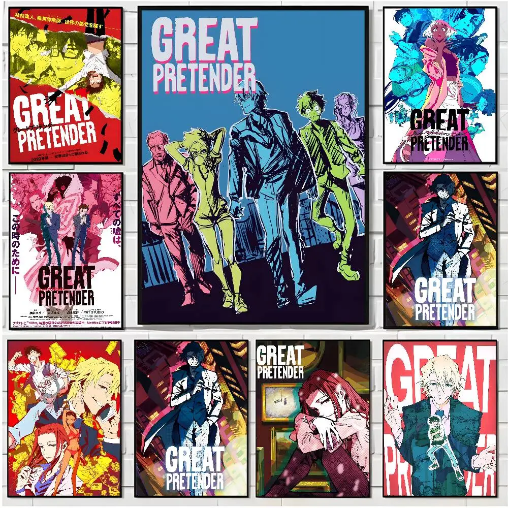 

G-Great Pretender Anime Poster HD art poster for home living room bar office decoration sticky, waterproof