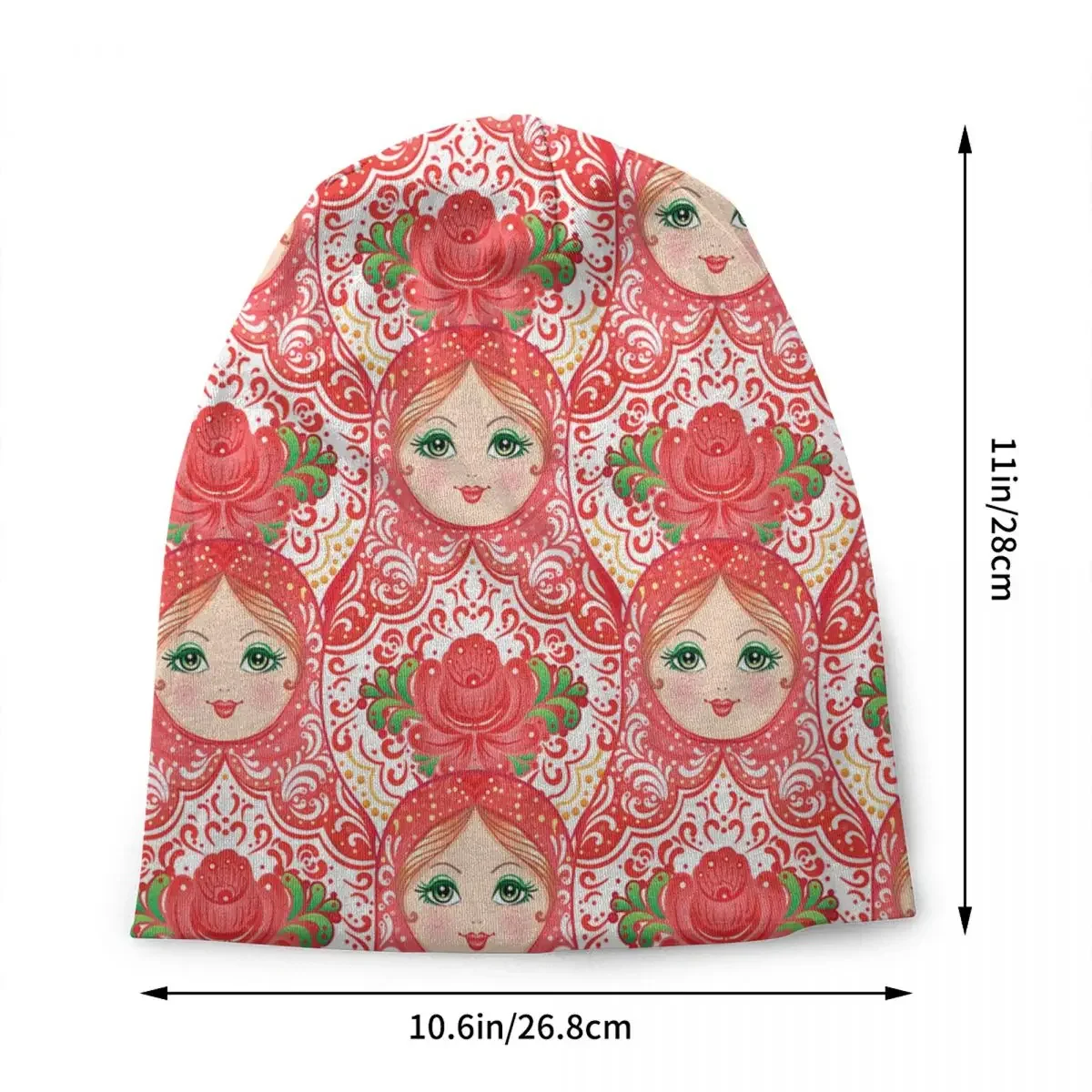 Babushka Matryoshka Russian Doll Skullies Beanies Caps Hip Hop Winter Warm Men Women Knitting Hat Adult Unisex Bonnet Hats