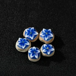 Handmade Clay Small Flower Beaded Porcelain DIY Jewelry Making Accessories Z040 Beads For Jewelry Making