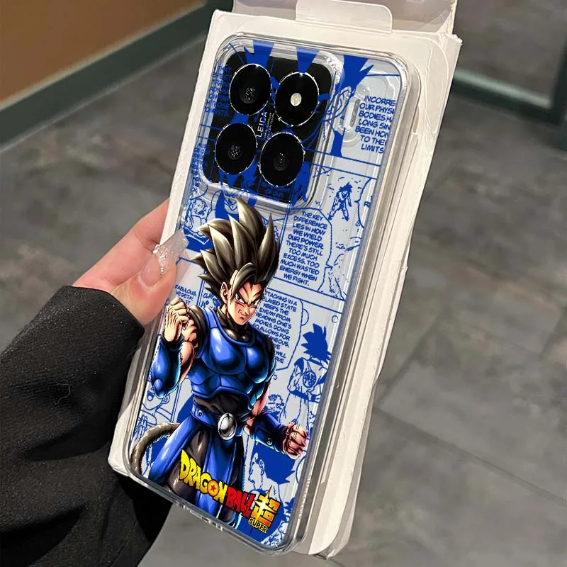

Dragon Ball Art Vegeta Cool For Xiaomi 15 14 13 12 12S 12X 12T 11 11T Pro Lite Transparent Phone Case