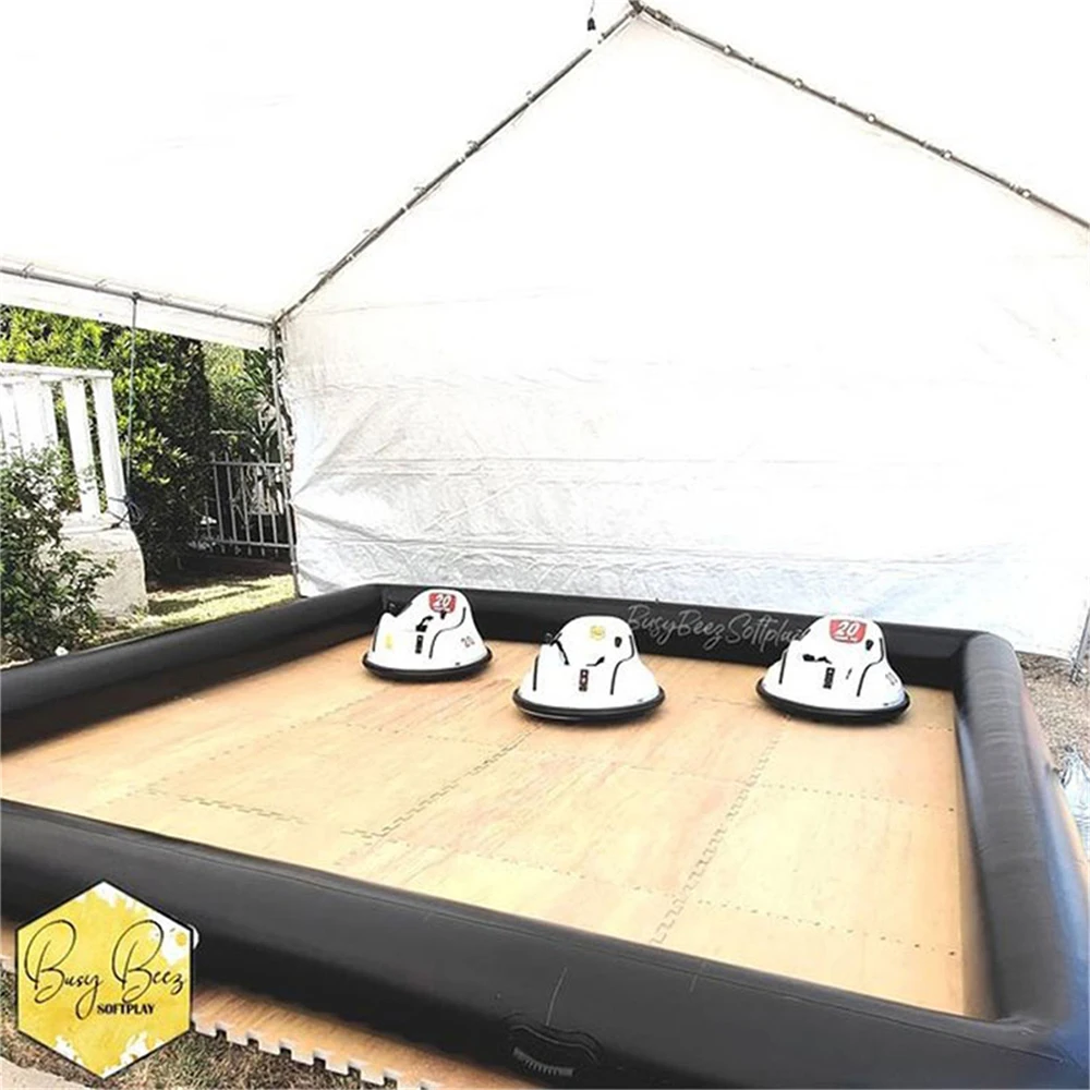 Opblaasbare Kart Tracks Outdoor Indoor Amusement Bumper Auto Race