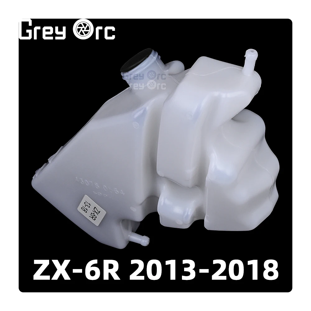 For Kawasaki Ninja ZX-6R ZX 6R 2013-2018 ZX6R ZX636 Coolant Cooler Overflow Reservoir Radiator Water Reserve Tank 2014 2015 2016