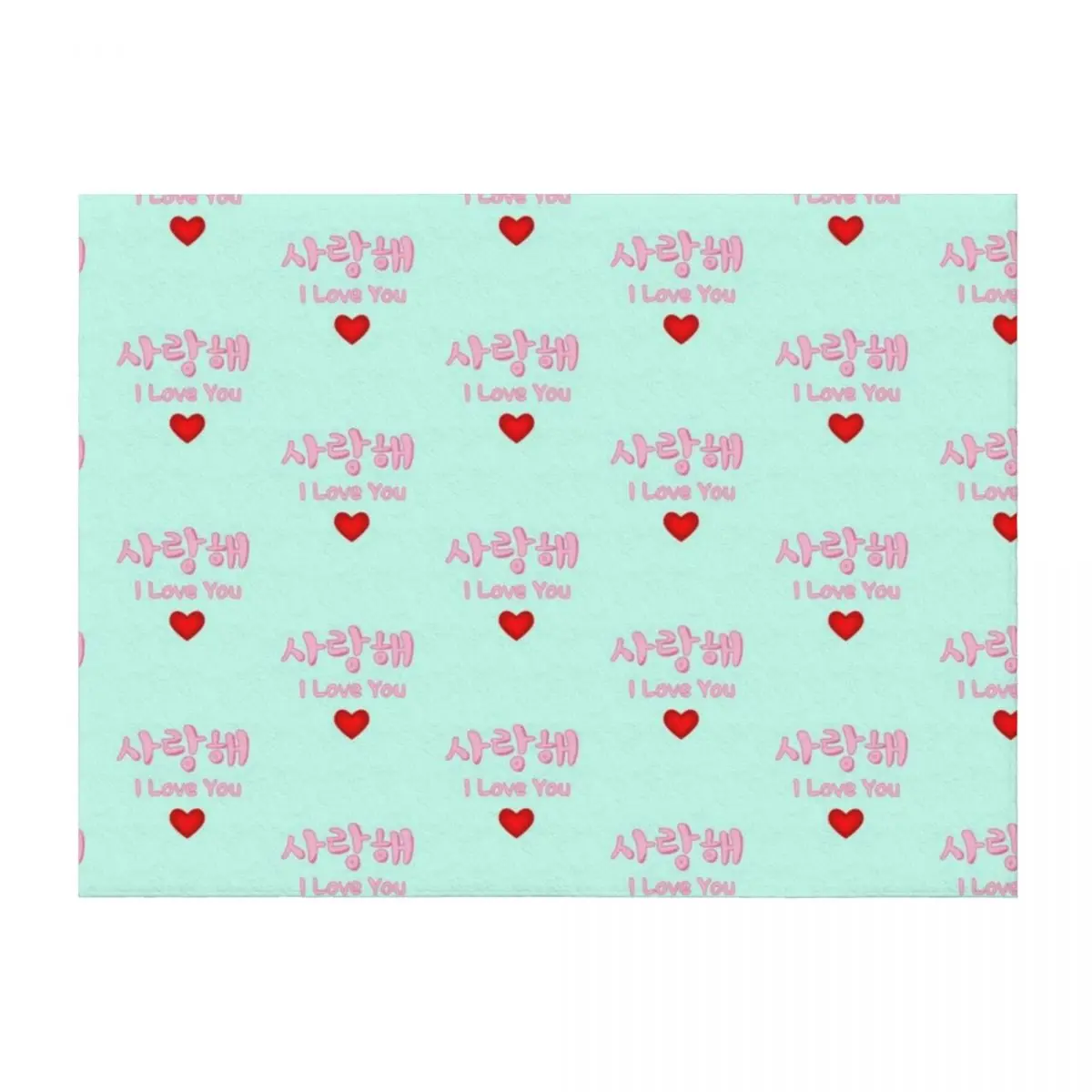 

Saranghae I LOVE YOU , Saranghae in Korean(Hangul) Throw Blanket Camping cosplay anime Sofa Quilt Heavy Blankets
