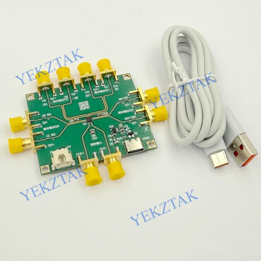 ADCLK944 7GHz High-speed Clock Fan Out Buffer, 1 Differential Input and 4 Outputs, Four Layer PCB