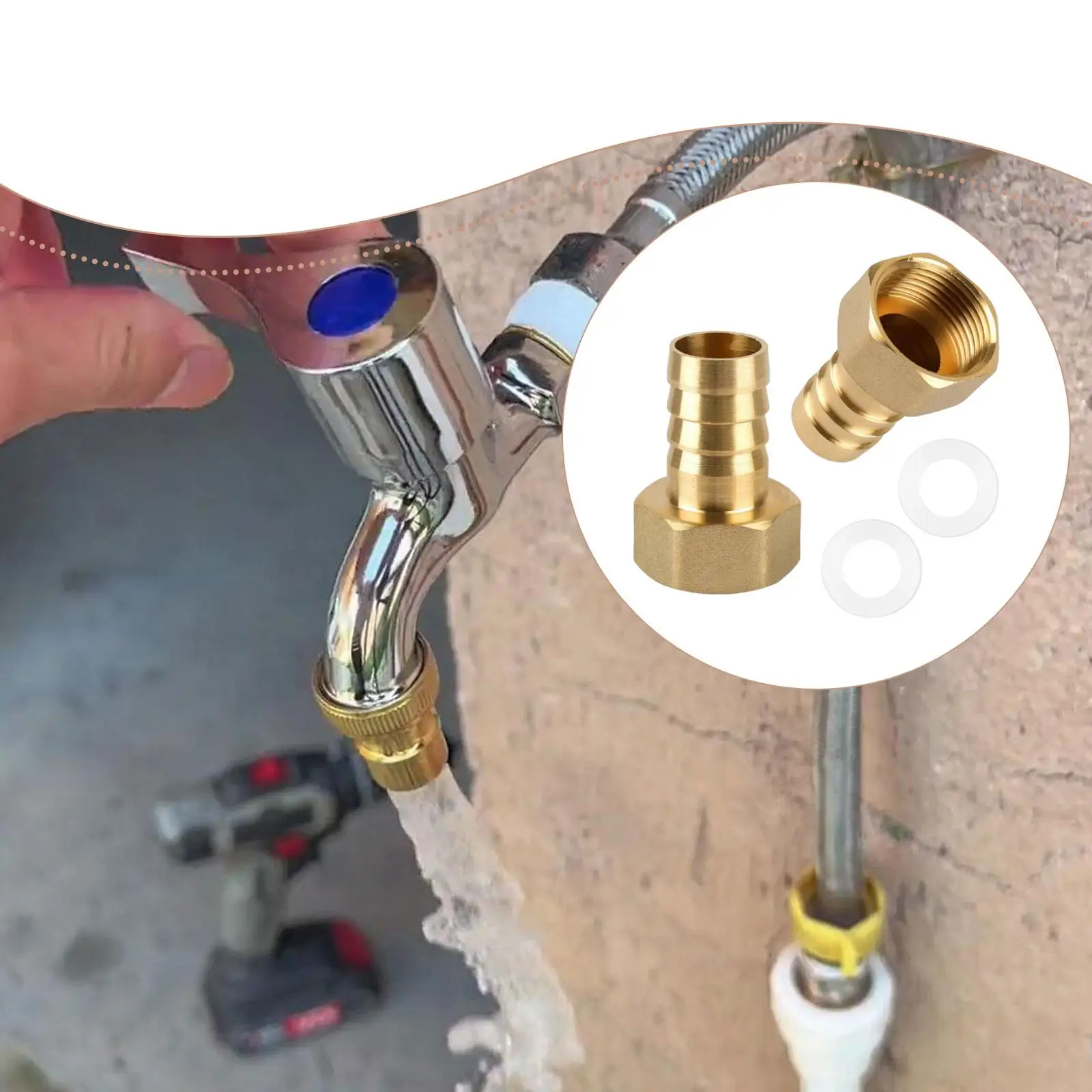 

2Pcs Faucet Hose Connectors Efficient Garden Watering Accessories Versatile Durability Attachment Faucet Adapter Quick Connect