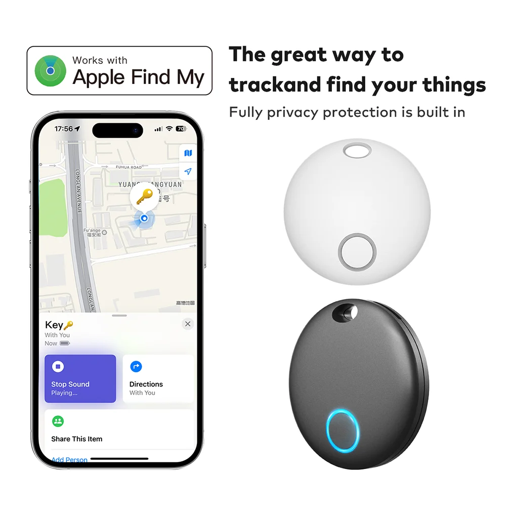 Smart Key Finder for iOS(Only) Find My Lost Tracker for Car key Luggage Wallet Locating with Long Battery Life Anti-Lost Locator image 4