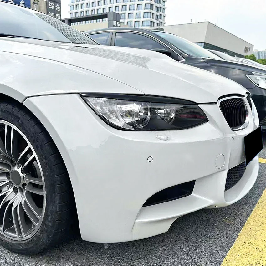 GEFENSI For BMW 3 Series E90 M3 E92 E93 2008 2009 2010 2011 2012 Headlight Eyebrow Eyelid Trim Lamp Cover Sticker Car Accessorie