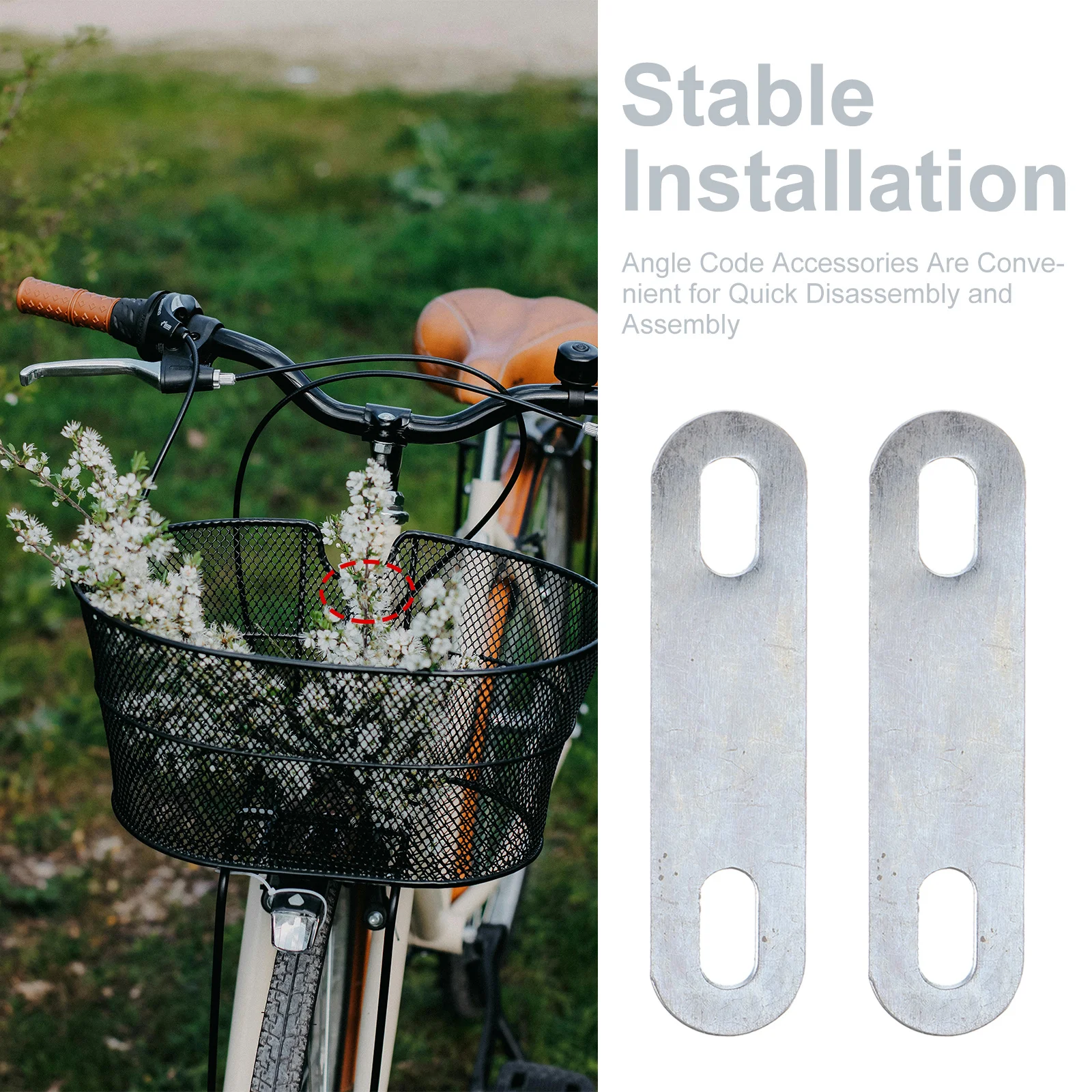 50 قطعة سلة دراجة تصاعد عدة المعادن الخلفية الرف محول للدراجات الجبلية الكهربائية القابلة للطي قابل للتعديل زاوية دعم بين قوسين