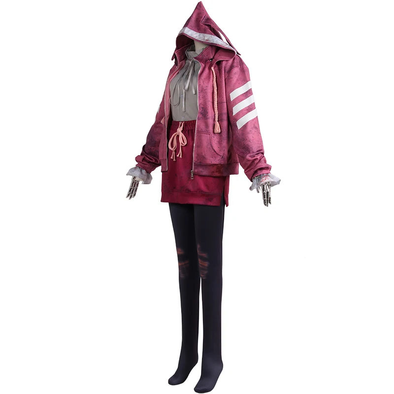 Game Feng Min Cosplay Halloween Costumes Pink Faux Leather Uniform For Women Support                               Customization