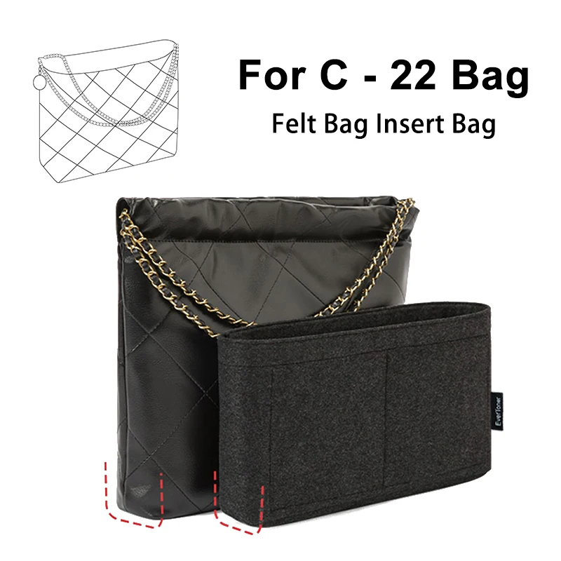 EverToner Felt Insert Organiser Bag For 22 Bag Organizer Bag In Bag Prevent Stain