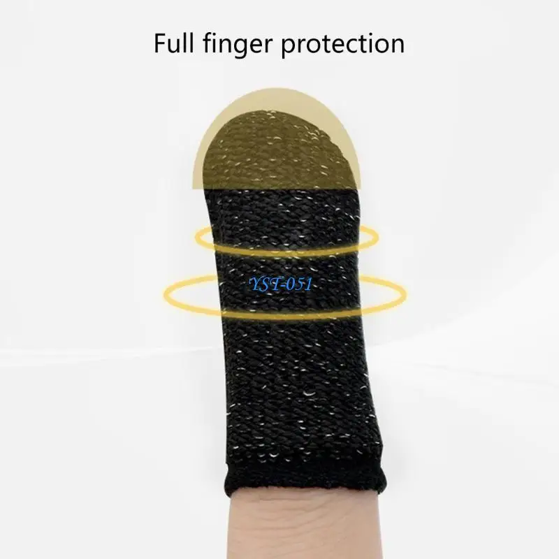 

E15A Set Of 10 Cut Proof Finger Sleeves Protective Finger Covers For Gardeners And Farmers High Strength Polyethylene