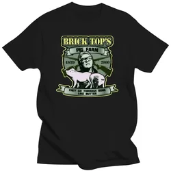 Printed T-Shirt tees top MAN T-SHIRT  cotton t shirts Men tshirt Bricktops pig farm.   Brick Top Snatch T Shirt  harajuku