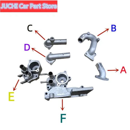 Imagen 2 del producto Cubierta de asiento del termostato de la cabeza del tubo de salida del coche para Geely Mk Ck Lc