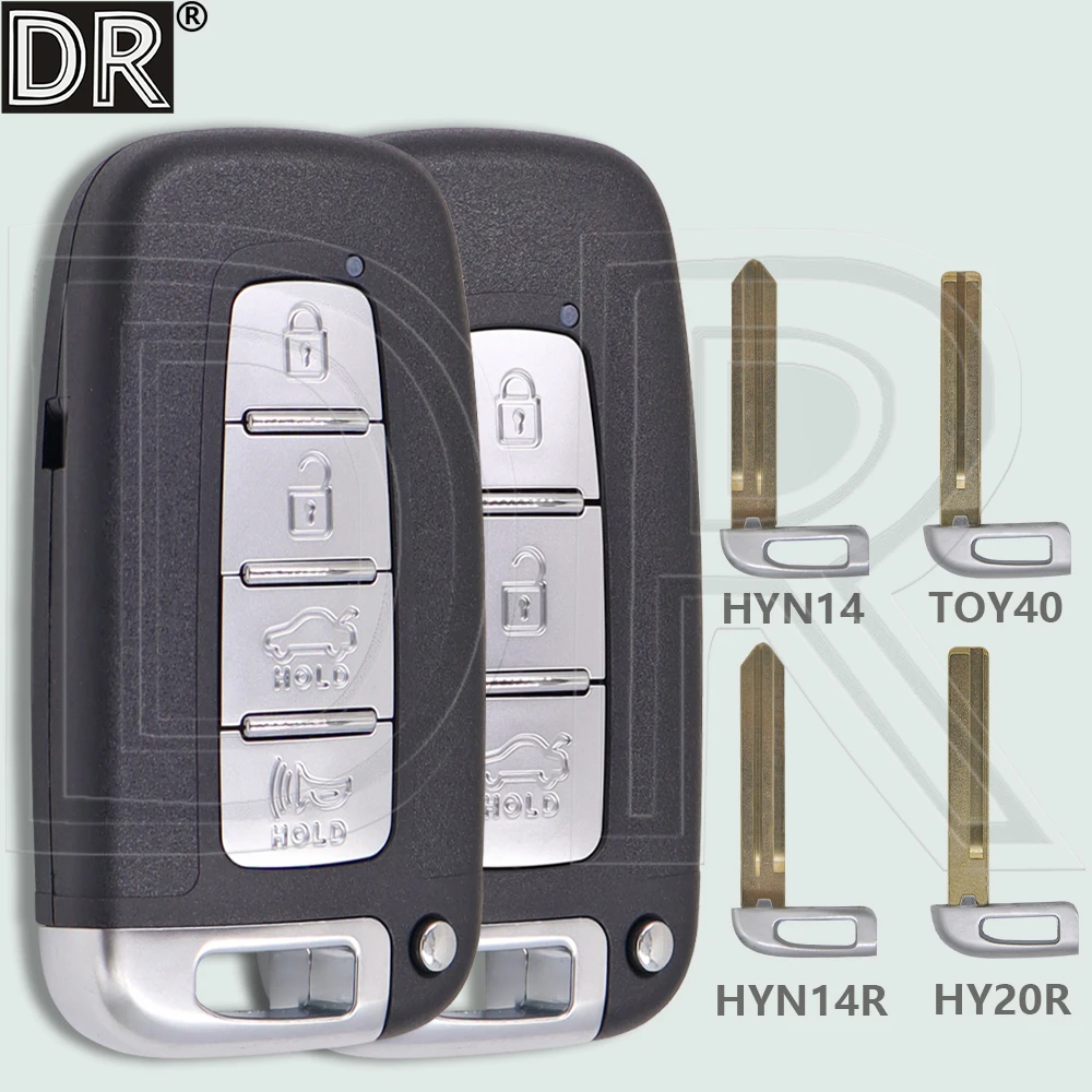 

DR Car Remote Key Shell Case For Kia Forte Optima Soul Rio Sportage Soul Hyundai I30 IX35 Sonata Equus Veloster Azera Genesis