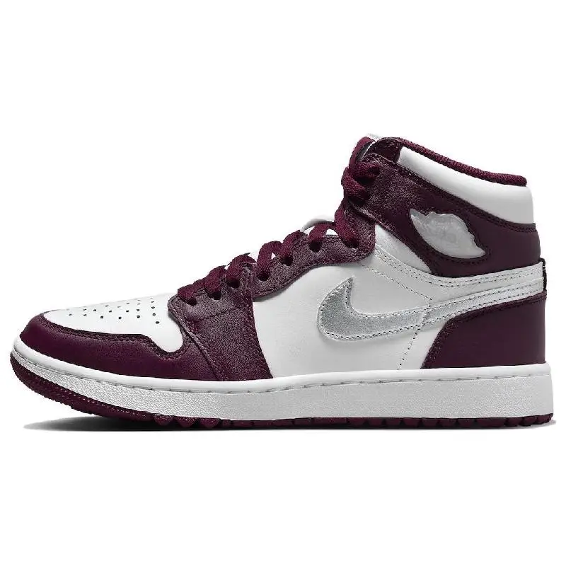 Nike-Jordan 1 Retro High Golf Bordeaux Tênis, DQ0660-103