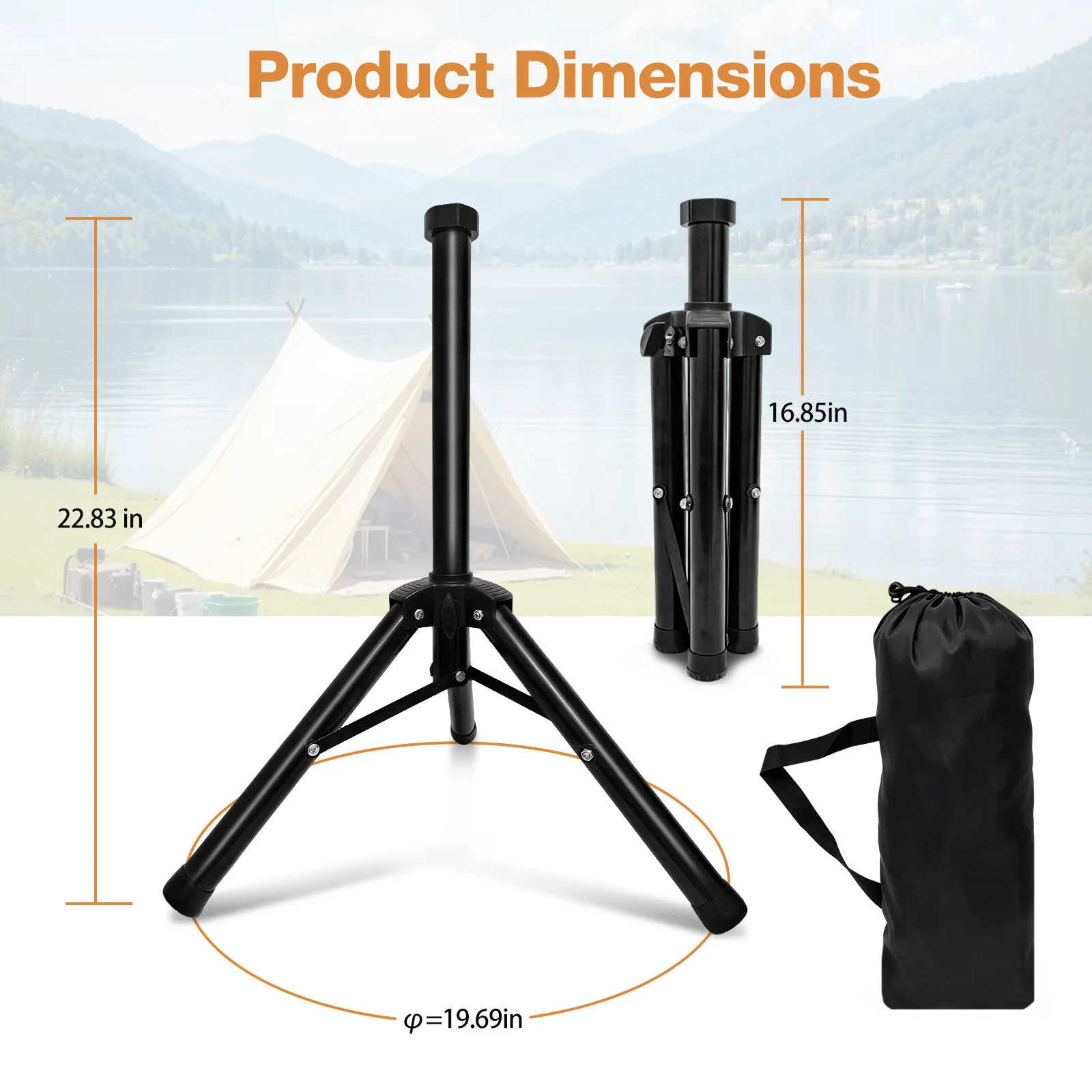 2026 Outdoor Mount Signal Receiver Bracket Large Triangle Camping Mount