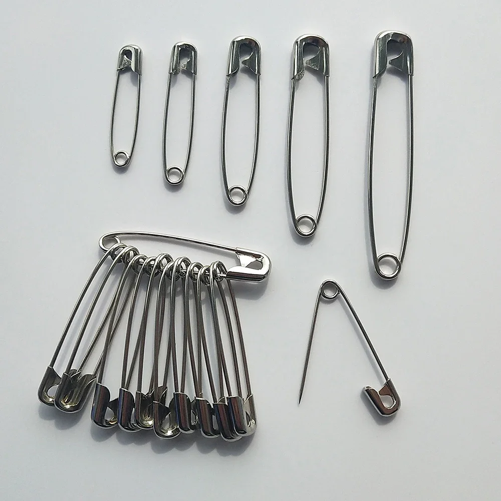 

12pcs High Quality Safety Pins Paper Clip DIY Sewing Tools Gold Silver Metal Needles Large Safety Pin Brooch Accessories95170428