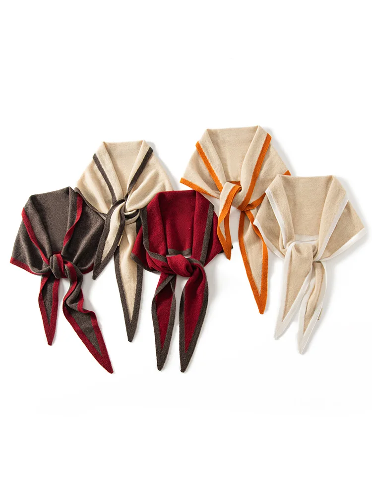 Echarpe-en-cachemire-pur-100-pour-femme-nouvelle-collection-automne-hiver-simple-et-tendance-protection-du-cou-cache-cou-chale-tricote-vetement-d'exterieur