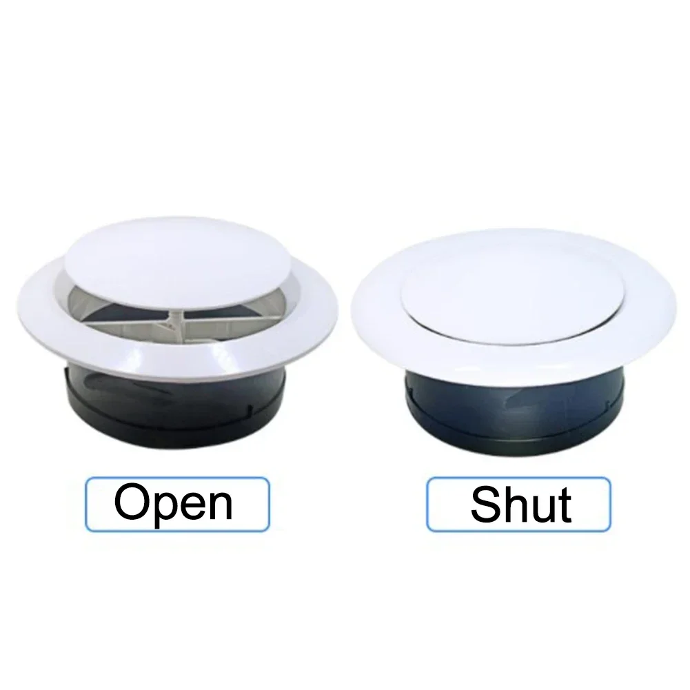 

1pcs Exhaust Hood Air Vent Extract Valve Grille Round Diffuser Ducting Ventilation Cover 75/100mm Adjustable ABS Air Volume Tool