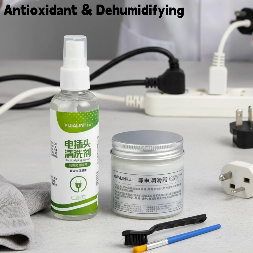 Limpiador de enchufes eléctricos para coche, grasa conductora eléctrica de secado rápido, piezas eléctricas de seguridad, limpiador de placas de circuito, Spary