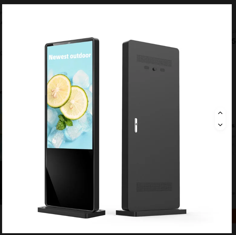 مصنع حار بيع 65 بوصة شاشة الإعلان Lcd في الهواء الطلق نوعية جيدة للماء لافتات عرض رقمية عمودية
