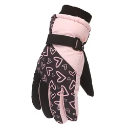 Gloves Kids Girl Winter Warm Waterproof Skiing Accessory For Outdoors Sports