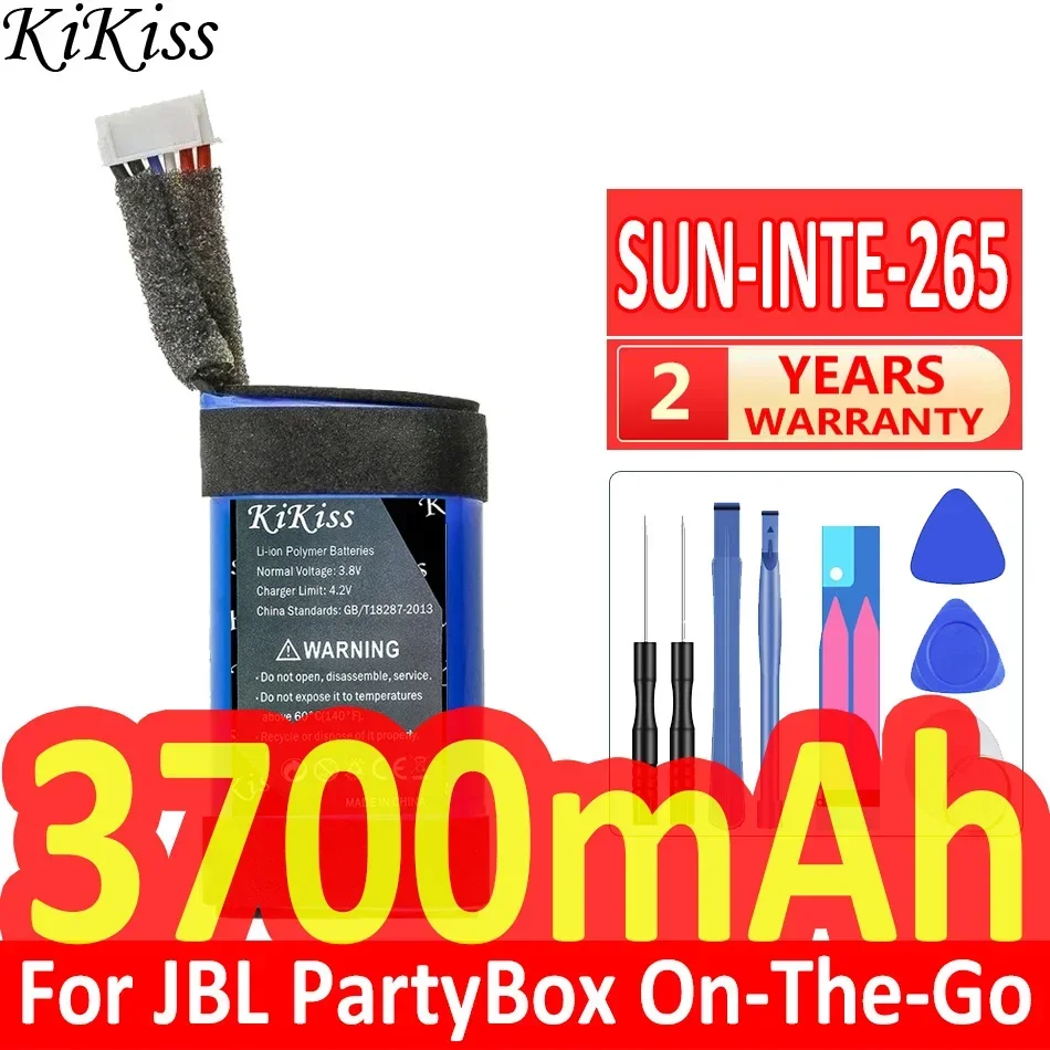 KiKiss Battery 3700mAh SUN-INTE-265 For JBL PartyBox On-The-Go Speaker