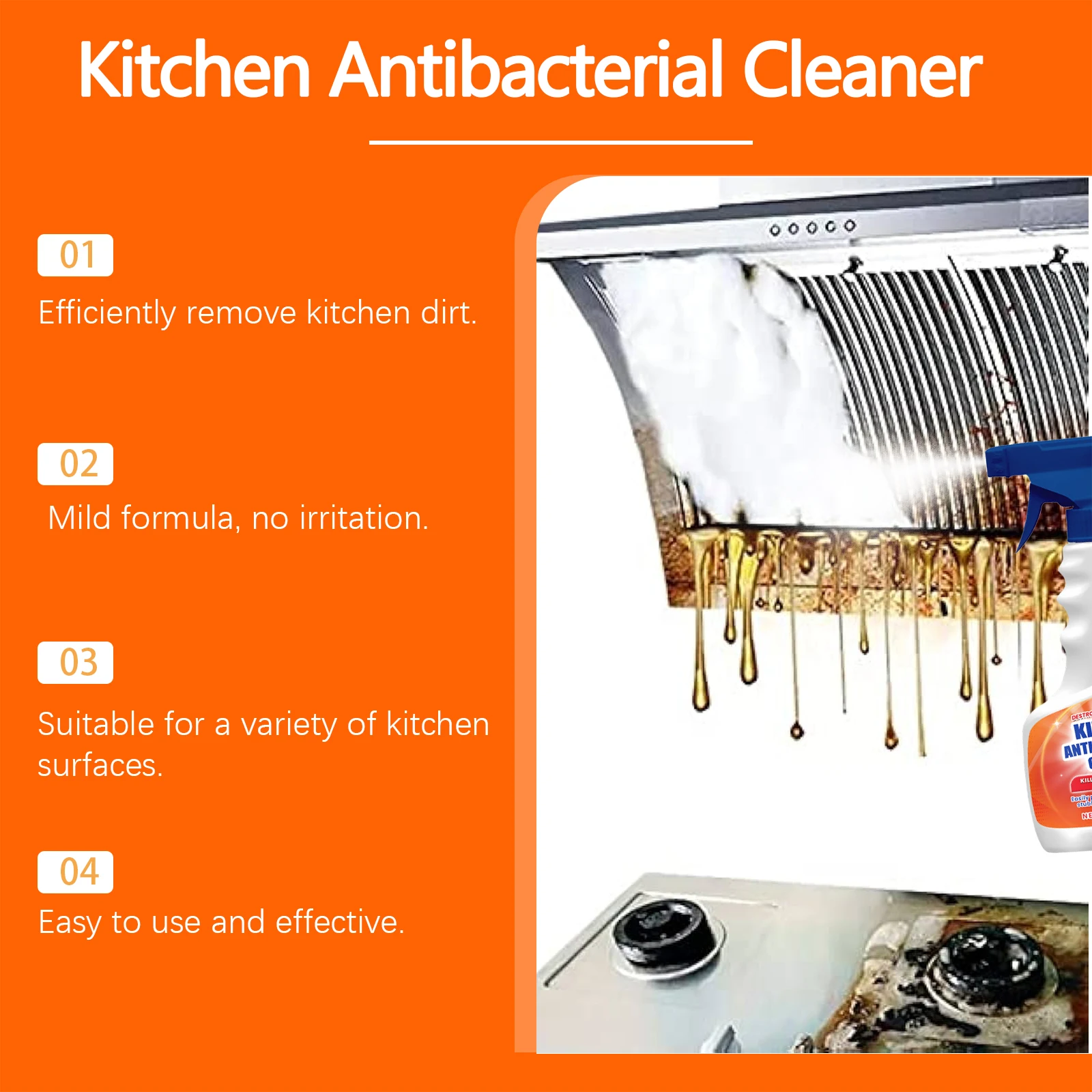 Kitchen Degreaser Spray Multi- - огляд і ціна Commercial Kitchen Grease Cleaner