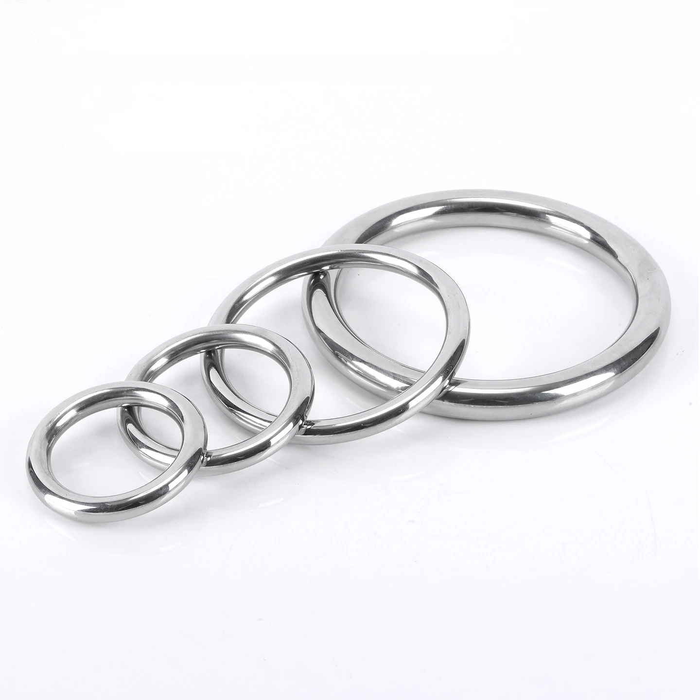 304 Stainless Steel Fishing Solid Ring M3 M4 M5 M6~M10 Circular O-Shaped Ring For Rigging Marine Boat Hammock Yoga Hanging Ring