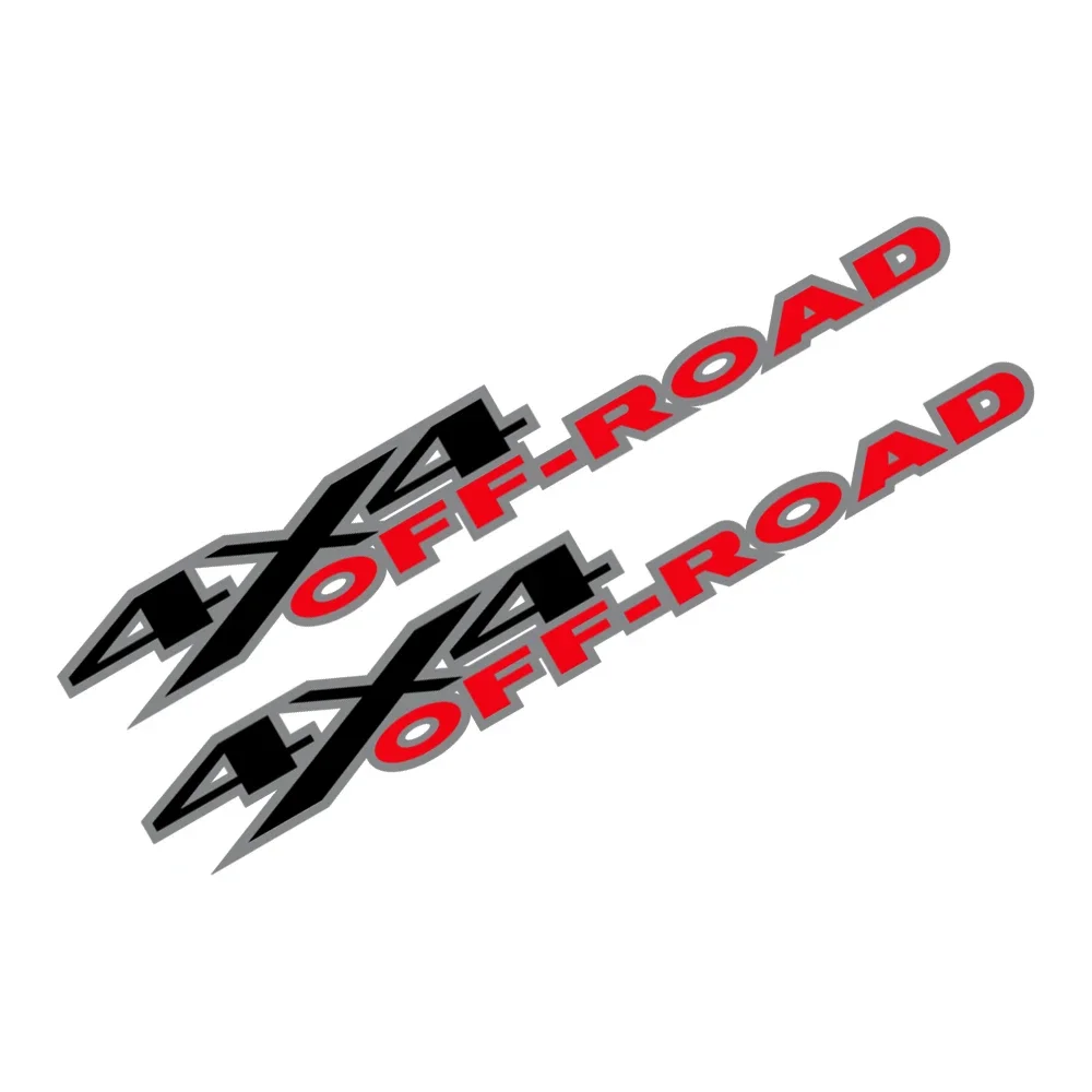 2Pcs 4X4 Off Road Stickers Car Graphics Decor Decal For Ford F150 Chevrolet Silverado GMC Sierra Dodge Ram Isuzu Dmax Pickup view 5