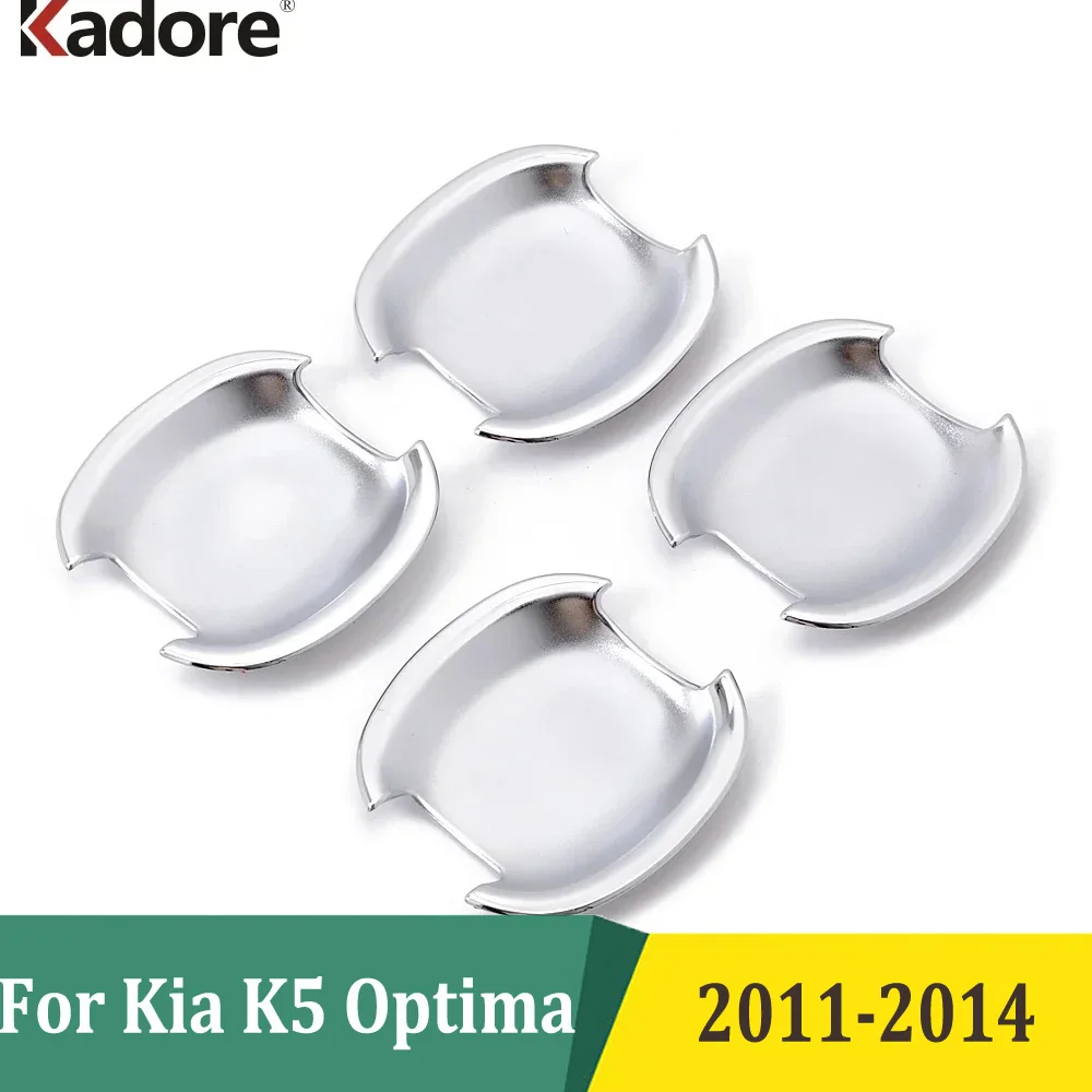 

For Kia K5 Optima 2011 2012 2013 2014 Chrome Side Door Handle Bowl Protection Cover Trim Exterior Car Accessories