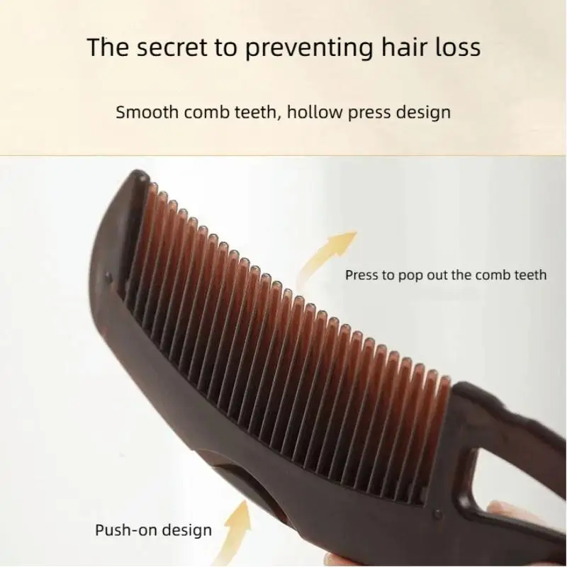 @Removal Scalp Hair Combs Hair Dressing Comb Self-Cleaning Anti-Static Massage Brushes Hair Salon Styling Tools