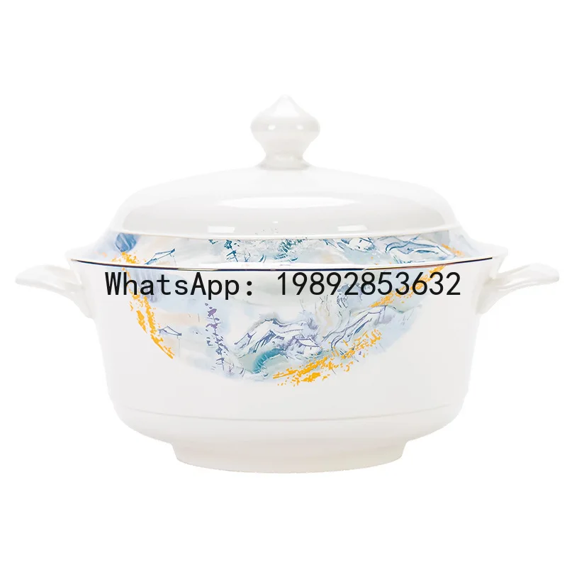 

Xl dinnerware set gift - ceramic tableware, bowls, and chopsticks combo - complete gift box set - perfect housewarming present