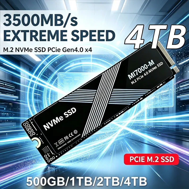 3500MB/s MI7000-M M.2 SSD 1TB 2TB SSD 4TB Hard Drive M2 SSD M.2 NVMe PCIe4.0X4 SSD Internal Hard Disk For PS5 Laptop Desktop